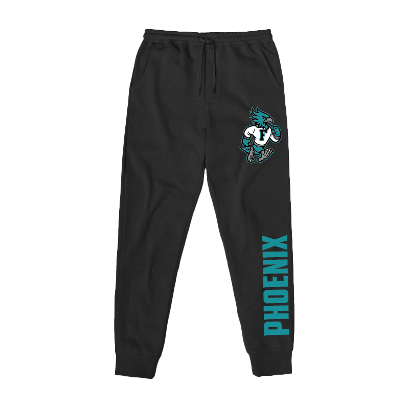 Youth Black Midweight Fleece Joggers