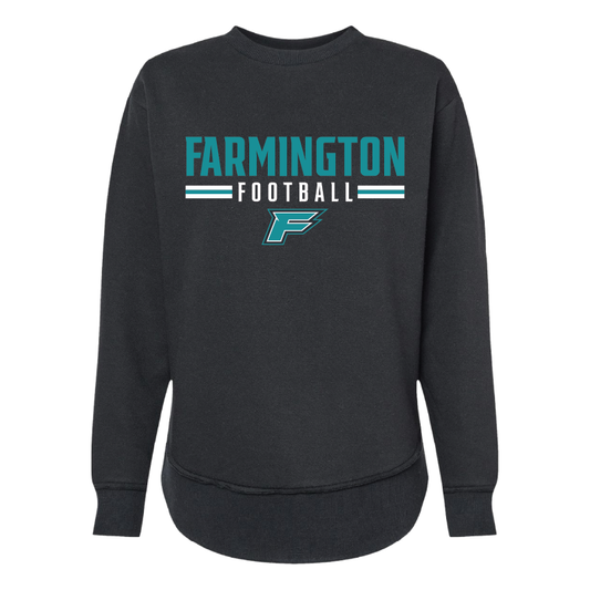 Farmington Football Stripe - Womens Crewneck