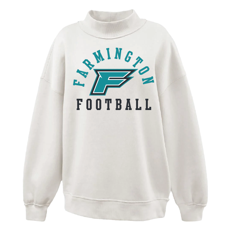 Farmington Football Arched - Womens Mockneck