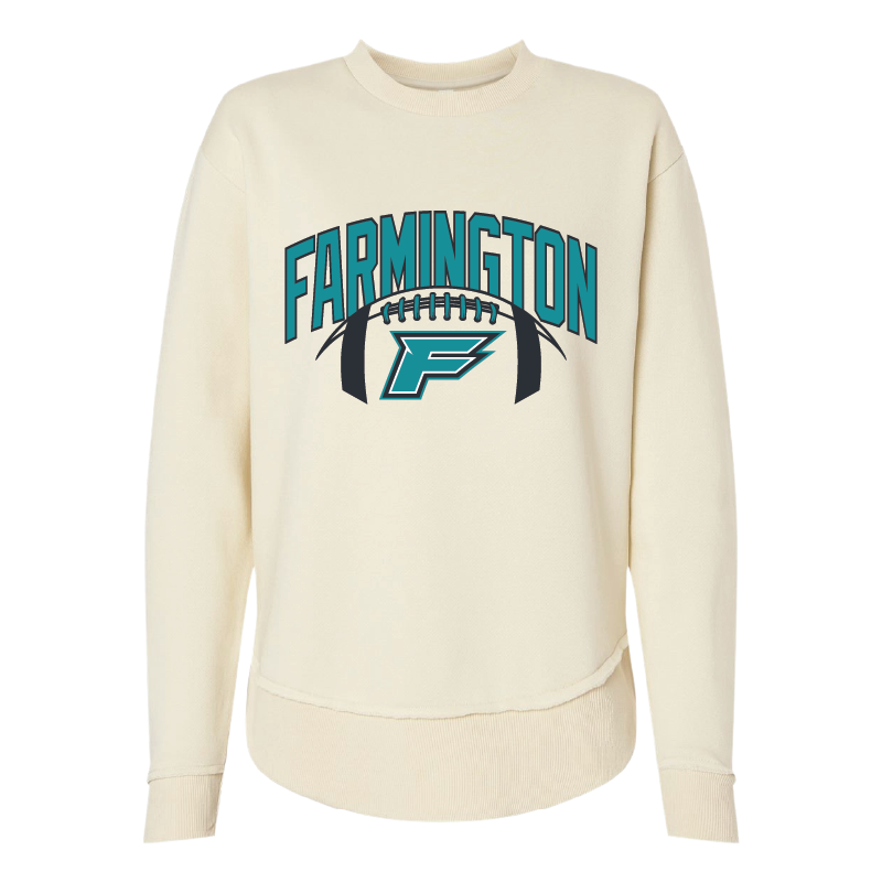 Farmington Arch w/ Football - Womens Crewneck