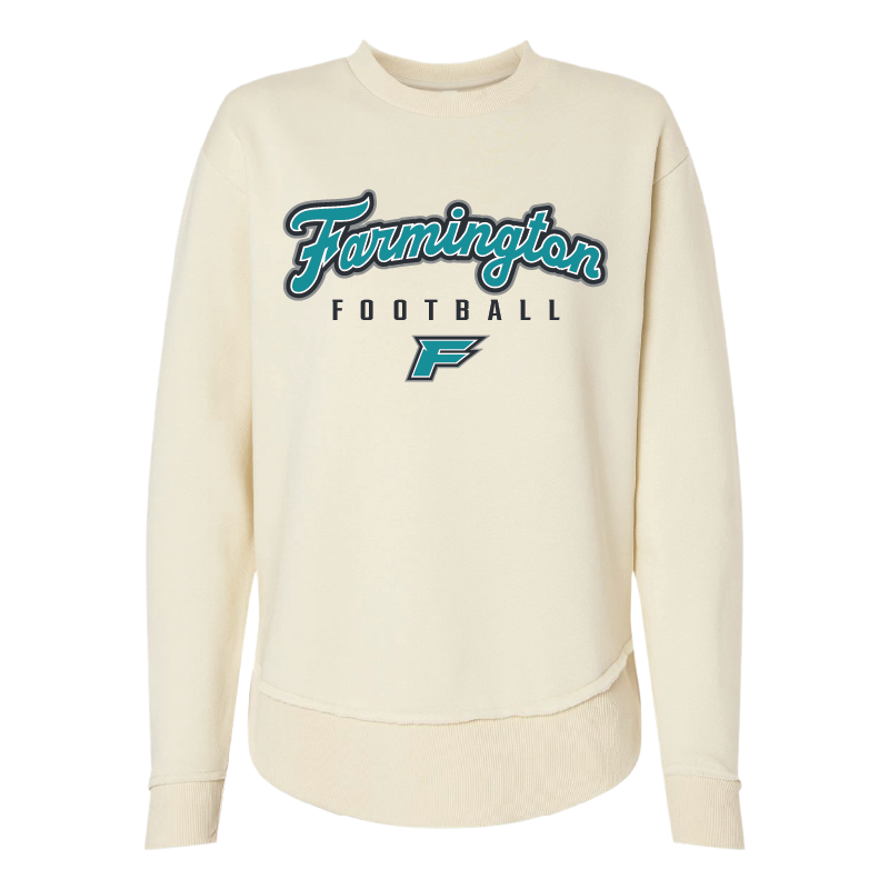 Farmington Football Script - Womens Crewneck