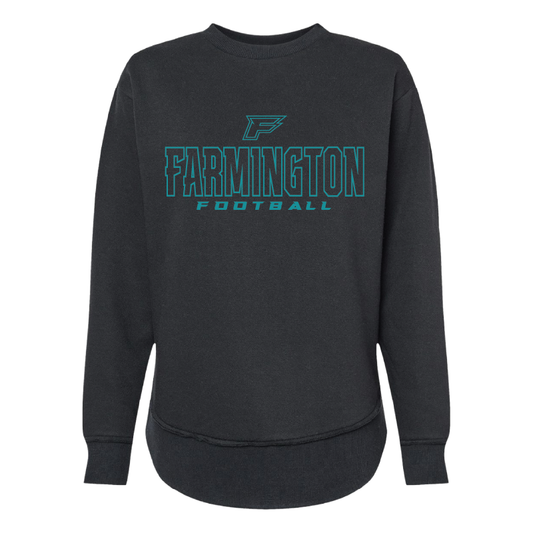 Farmington Football Outlined - Womens Crewneck