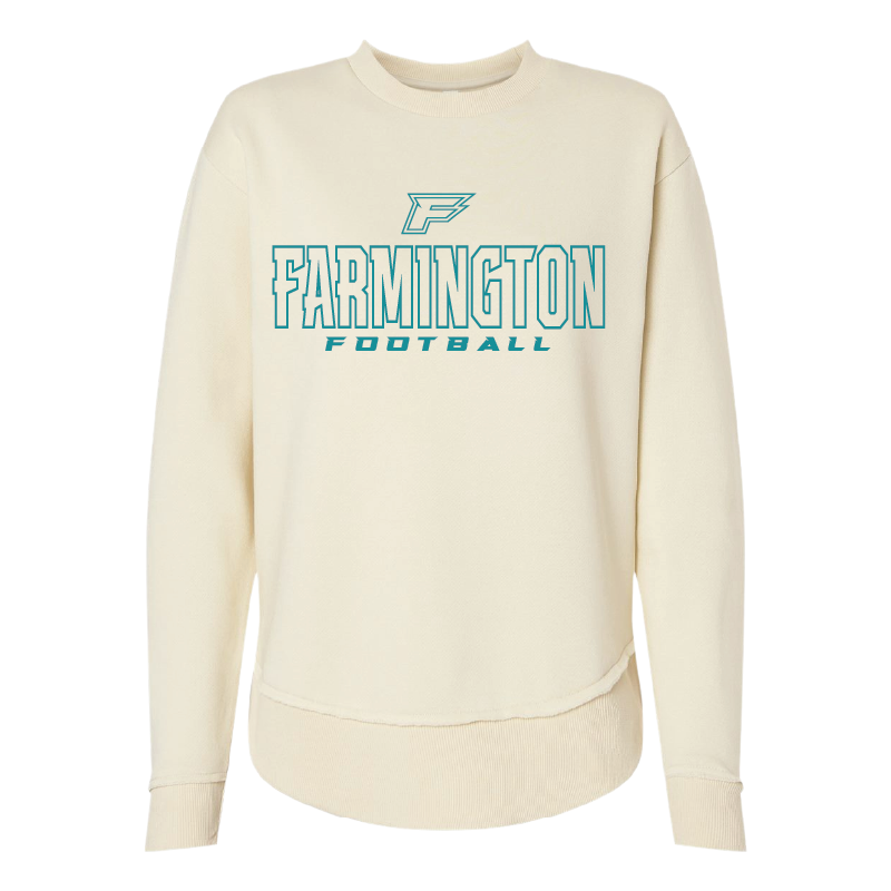 Farmington Football Outlined - Womens Crewneck