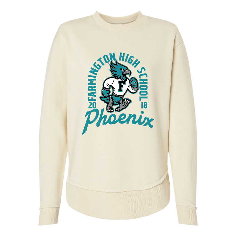 Farmington High School Phoenix Vintage Mascot - Womens Crewneck