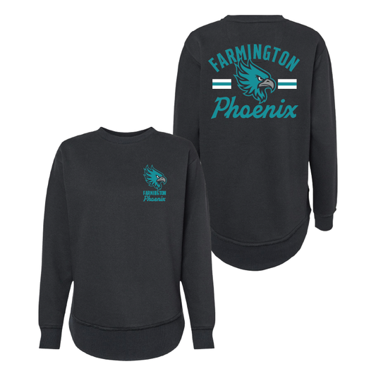 Farmington Phoenix Vintage Mascot Womens Crewneck