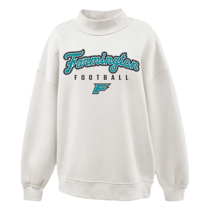 Farmington Football Script - Womens Mockneck