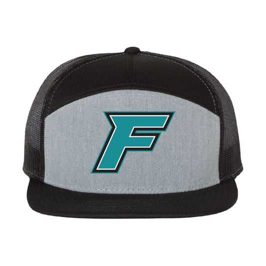 F Logo - 7 Panel Trucker