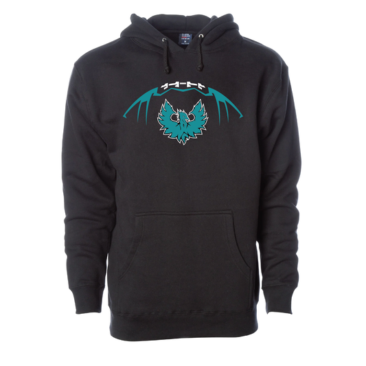 Football W/Teal Phoenix Logo - Adult | Youth Hoodie