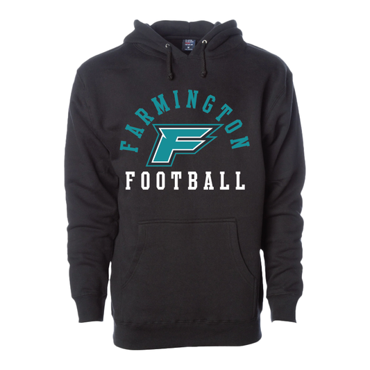 Farmington Football Arched - Mens/Unisex Hoodie