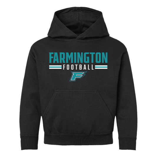 Farmington Football Stripe - Youth Hoodie