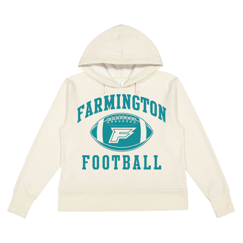 Farmington Football Icon - Womens Vintage Wash Hoodie Sweatshirt