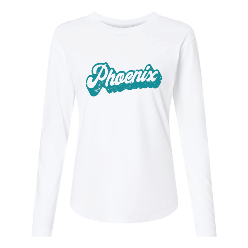 Retro Script - Womens Long Sleeve T-Shirt