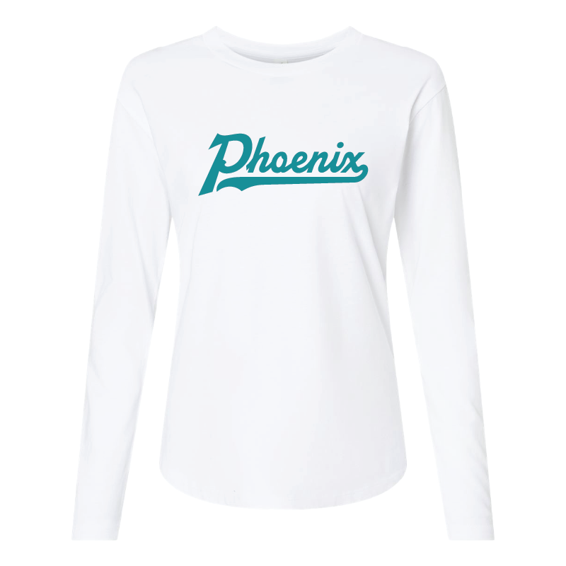 Phoenix Single Color Script - Womens Long Sleeve T-Shirt