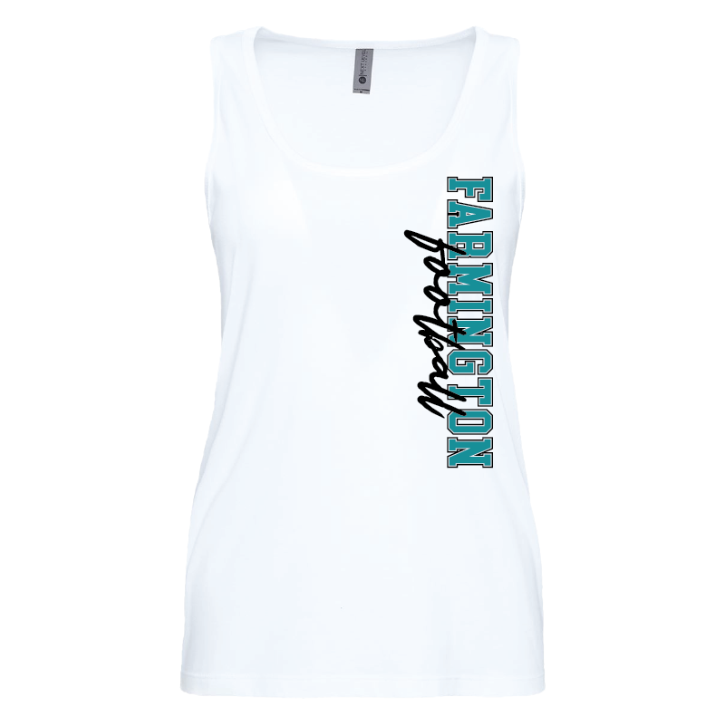 Farmington Football Vertical - Womens Tank Top