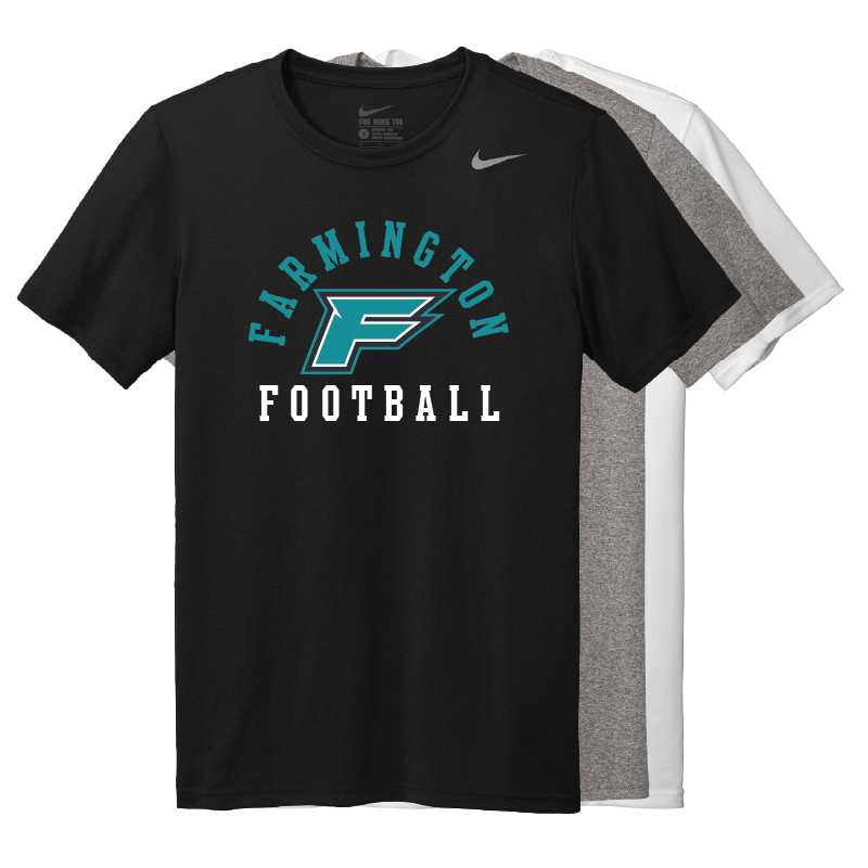 Farmington Football Arched - Mens Team Legend Short Sleeve Crew
