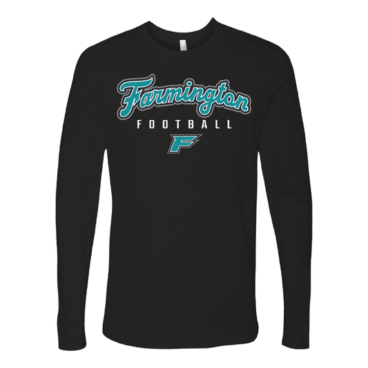 Farmington Football Script - Mens Long Sleeve T-Shirt