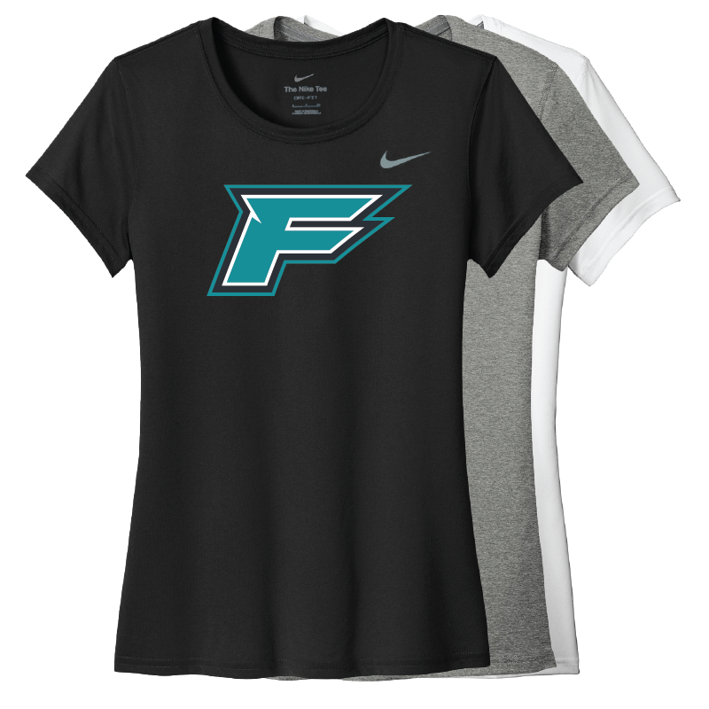 F Logo - Womens Team Legend Short Sleeve Crew