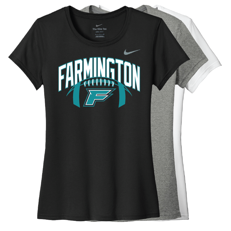 Farmington Arch w/ Football - Womens Team Legend Short Sleeve Crew