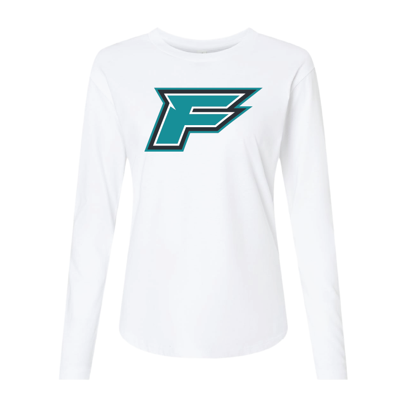 F Logo - Womens Long Sleeve T-Shirt