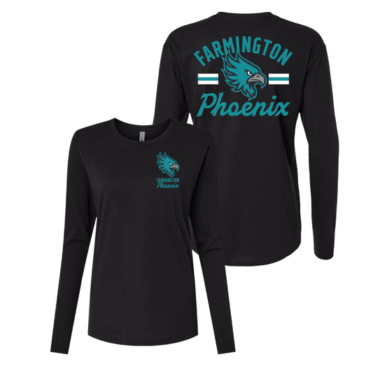Farmington Phoenix Vintage Mascot Womens Long Sleeve T-Shirt