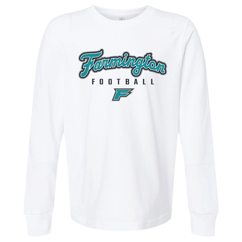 Farmington Football Script - Youth Long Sleeve T-Shirt
