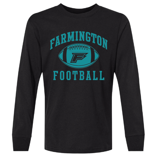 Farmington Football Icon - Youth Long Sleeve T-Shirt