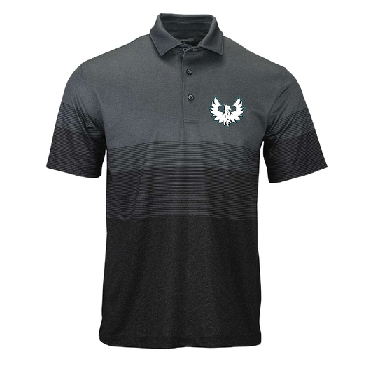 White Phoenix Logo - Mens Heathered Polo
