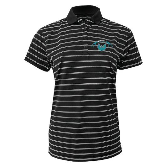 Football W/Teal Phoenix Logo - Mens | Womens Wide Stripe Polo