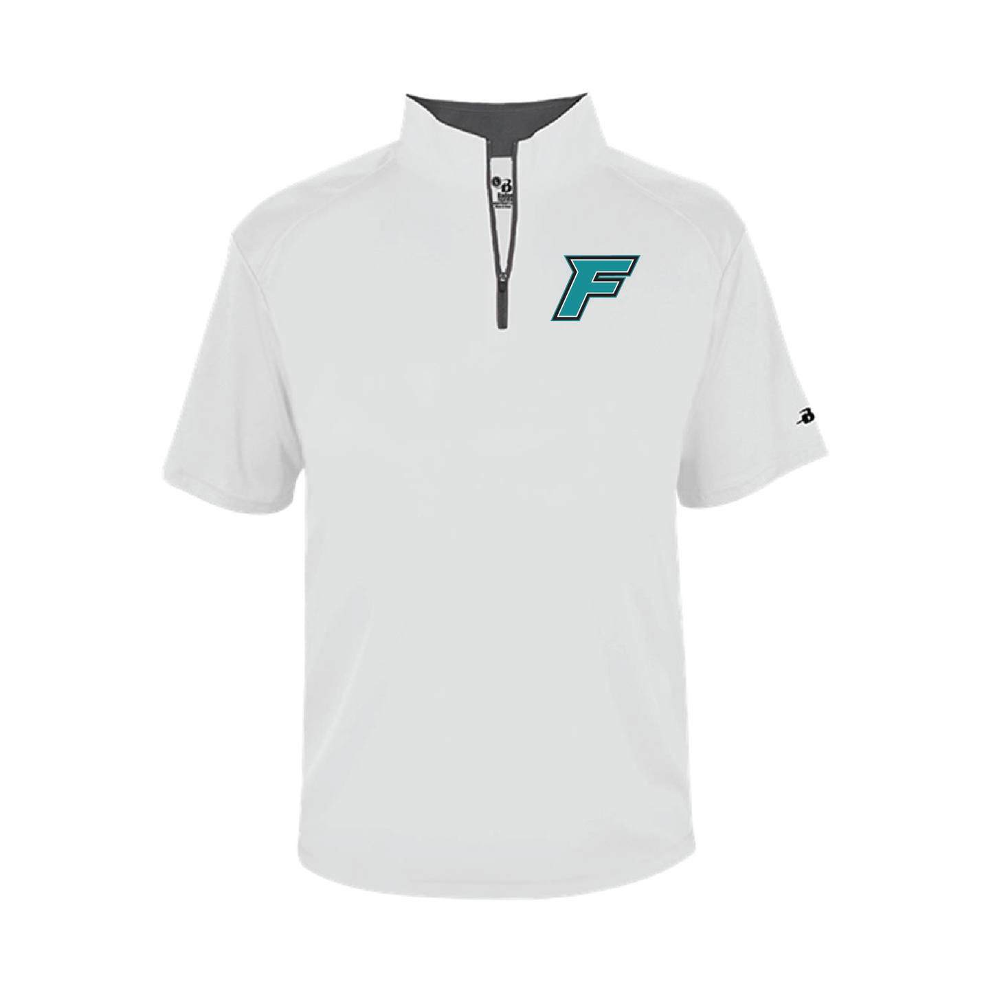 F Logo - Mens Short Sleeve 1/4 ZIP