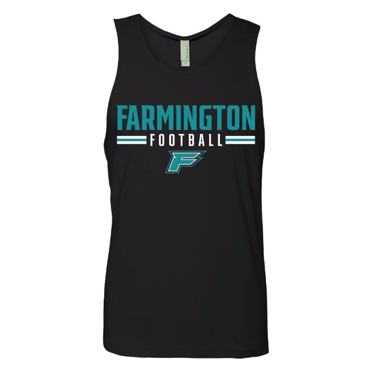 Farmington Football Stripe - Mens Tank Top