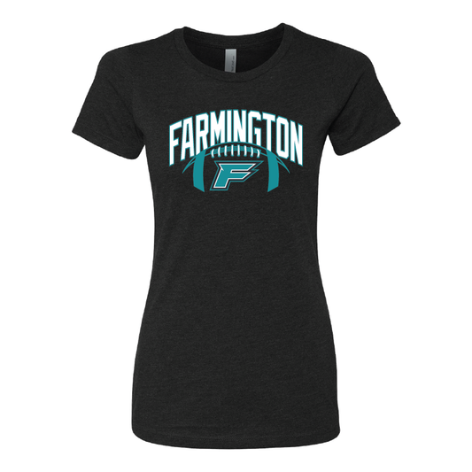 Farmington Arch w/ Football - Womens CVC T-Shirt