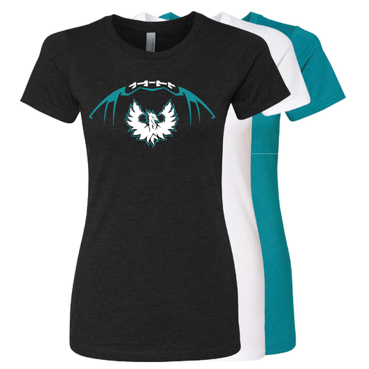 Football W/Teal Phoenix Logo - Mens | Womens | Youth CVC T-Shirt