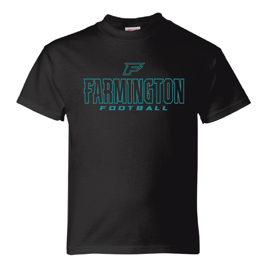 Farmington Football Outlined - Youth T-Shirt