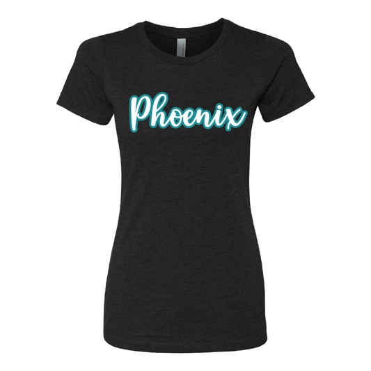 Phoenix Script - Womens CVC T-Shirt
