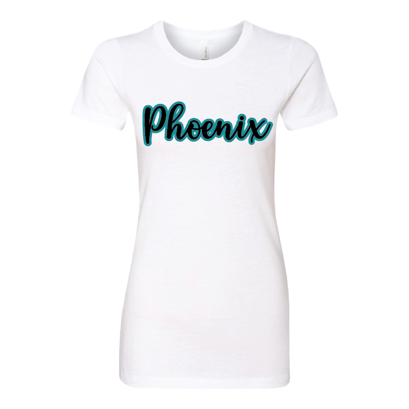 Phoenix Script - Womens CVC T-Shirt