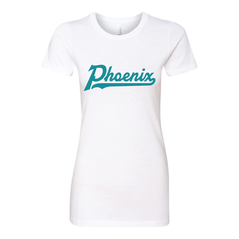 Phoenix Single Color Script - Womens CVC T-Shirt