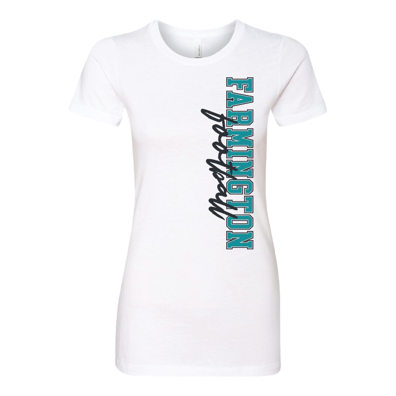 Farmington Football Vertical - Womens CVC T-Shirt
