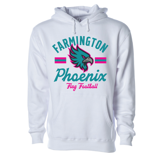 Retro Mascot Farmington Phoenix Flag Football - Adult | Youth Hoodie