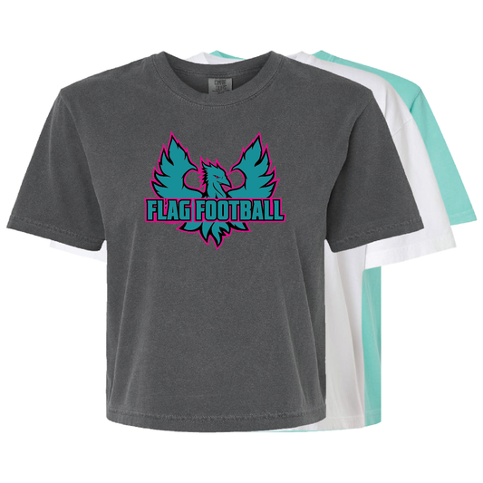 Phoenix Logo Flag Football - Mens | Womens Heavy Weight Cotton T-shirt