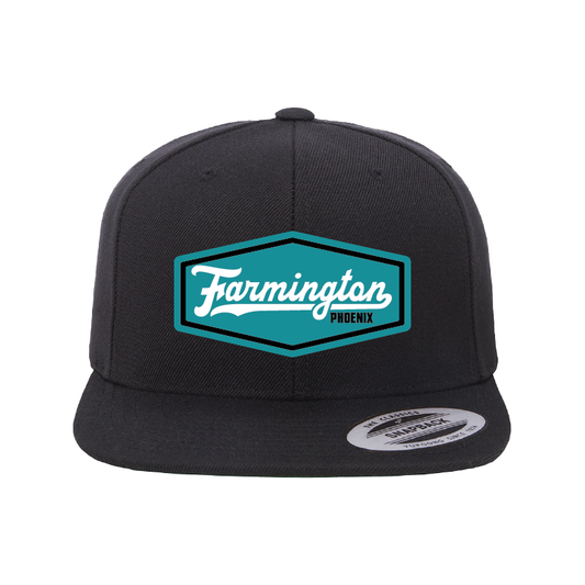 Farmington Script Patch - Flat Bill Snapback