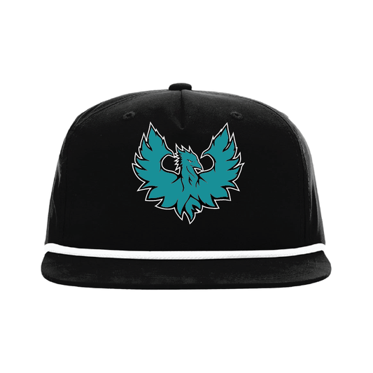 Phoenix Logo - 5 Panel High Profile Relaxed Cotton Blend Rope Hat