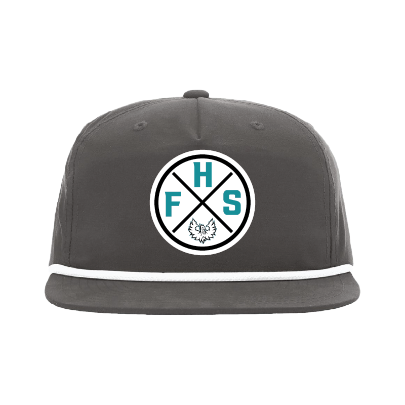 FHS Circle Patch - 5 Panel High Profile Relaxed Cotton Blend Rope Hat