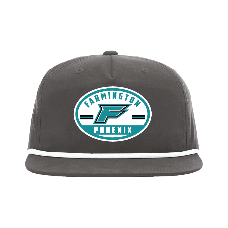 Farmington Phoenix Oval Patch - 5 Panel High Profile Relaxed Cotton Blend Rope Hat
