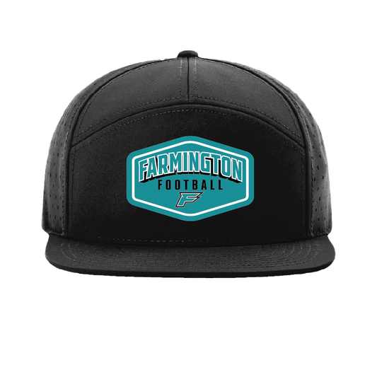 Farmington Football Drop Shadow Patch - 7 Panel Perforated Snapback