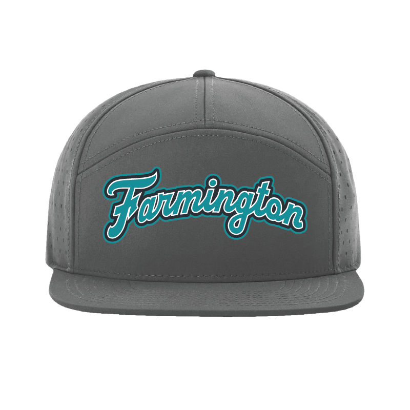 Farmington Script - 7 Panel Perforated Snapback