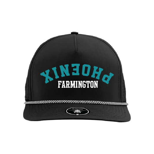 Upside Down Phoenix - 5 Panel Perforated Snapback w/ Rope