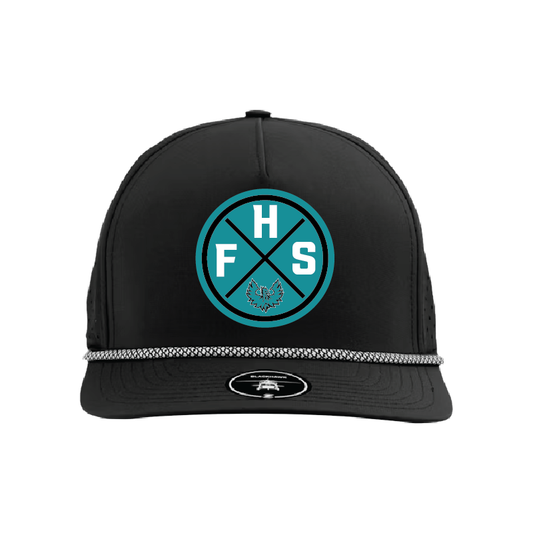 FHS Circle Patch - 5 Panel Perforated Snapback w/ Rope