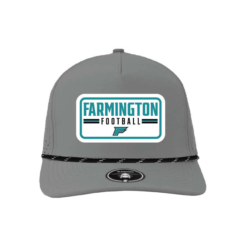 Farmington Football Patch - 5 Panel Perforated Snapback w/ Rope