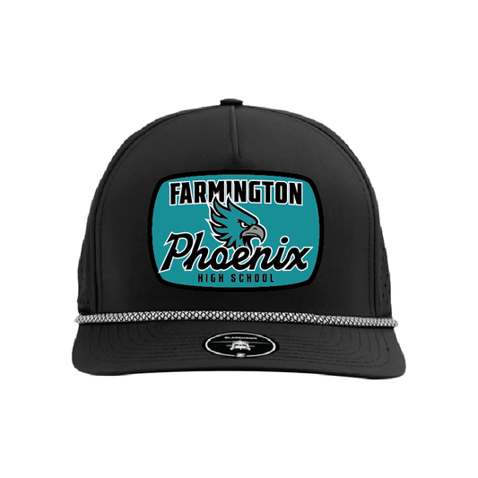 Vintage Farmington Phoenix Football Patch - 5 Panel Perforated Snapback w/ Rope