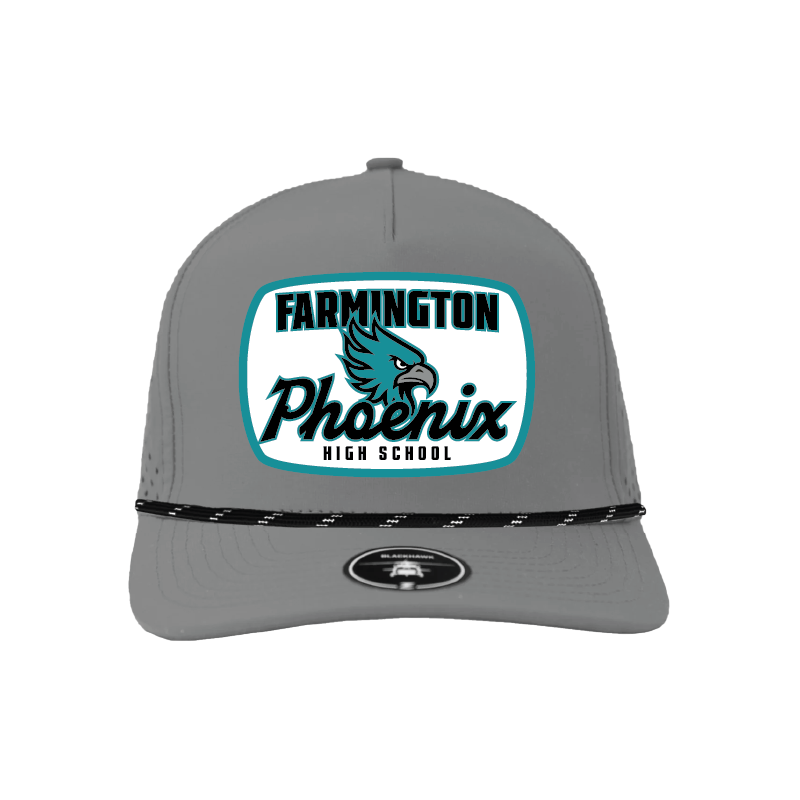 Vintage Farmington Phoenix Football Patch - 5 Panel Perforated Snapback w/ Rope